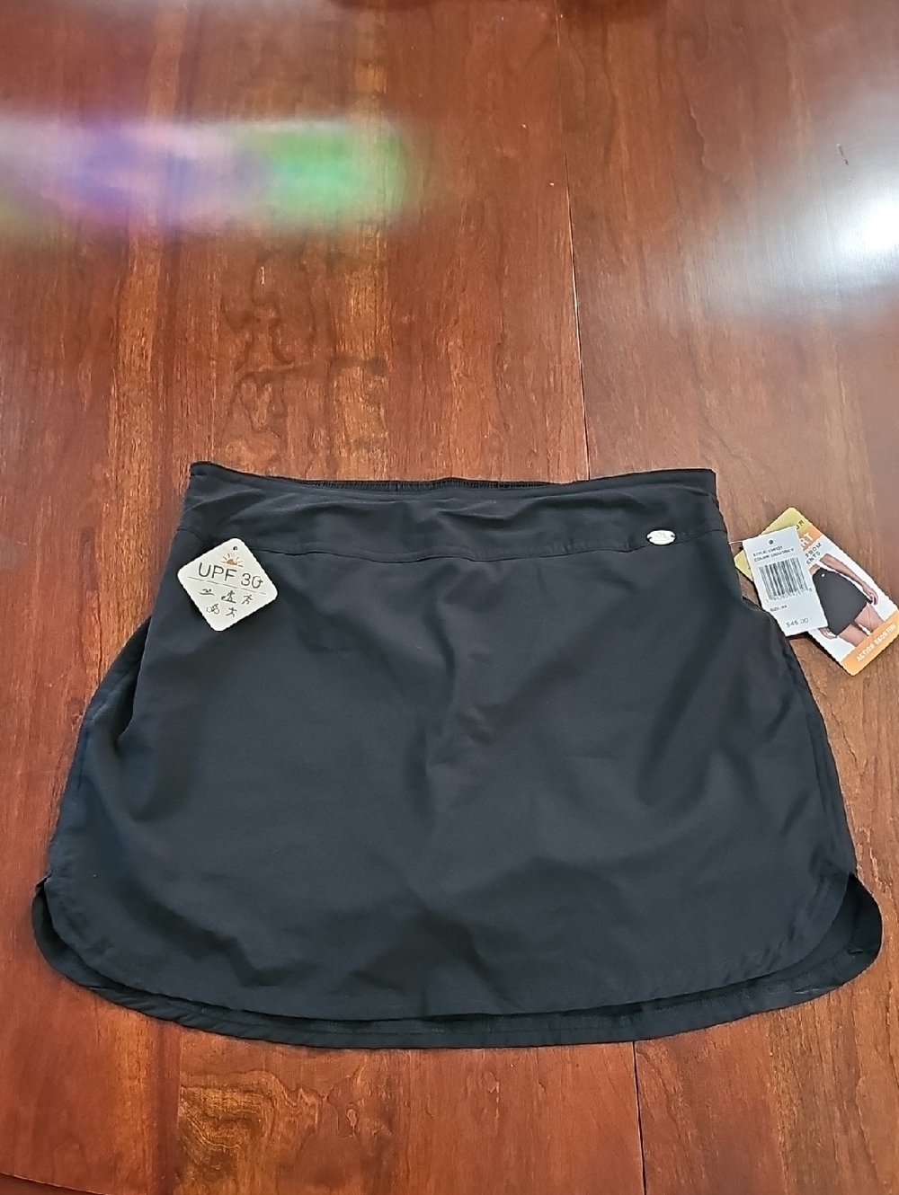 ZeroXposur Black Athletic Skort with Logo Accent